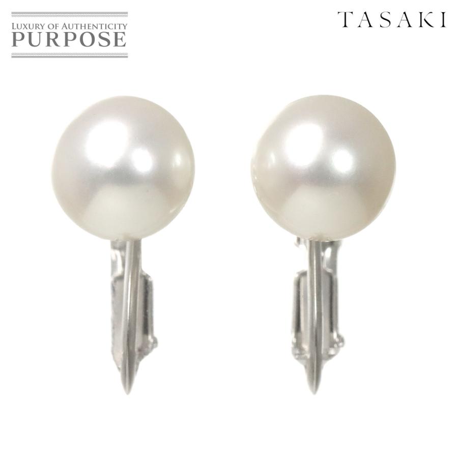 TASAKI（タサキ） アコヤ真珠 8.3mm イヤリング K18 WG ホワイト 