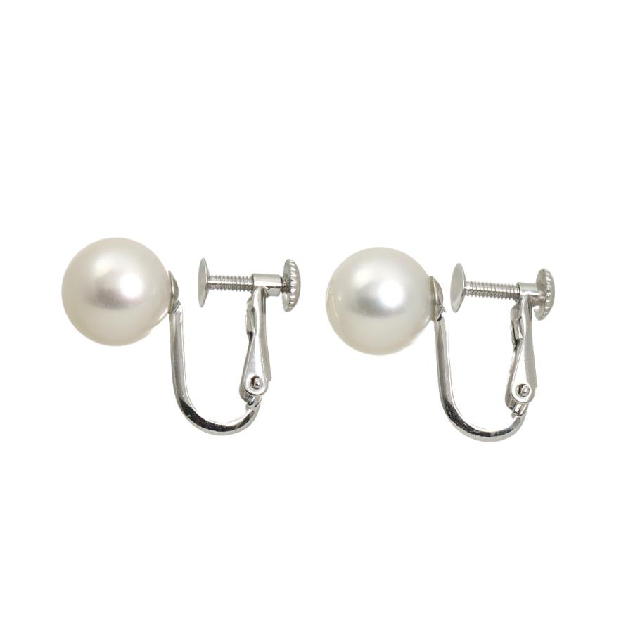 TASAKI（タサキ） アコヤ真珠 8.3mm イヤリング K18 WG ホワイト 