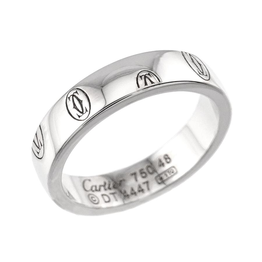 カルティエ Cartier ハッピーバースデー SM #48 リング K18 WG 750 指輪 Logo Happy birthday Ring 90322016_3