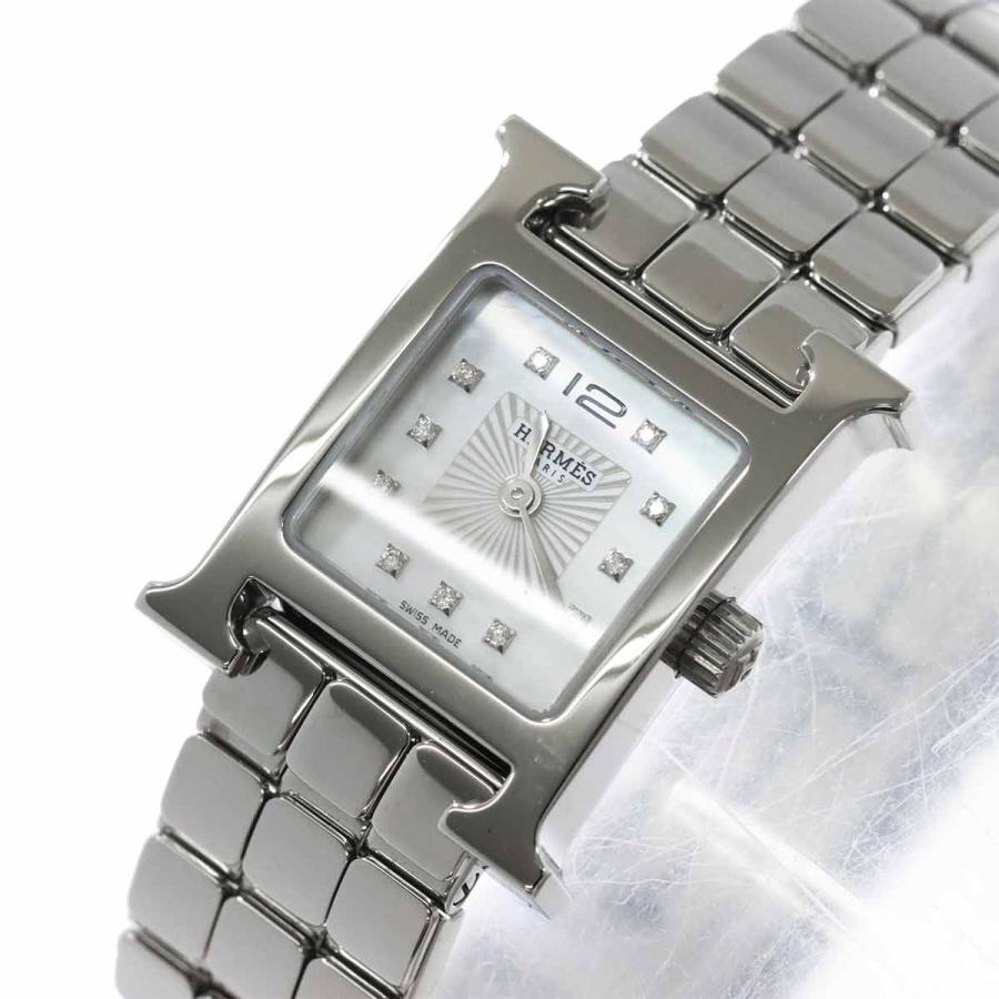 HERMES（エルメス） HERMES Hウォッチ ミニ HH1 110 11P ダイヤ