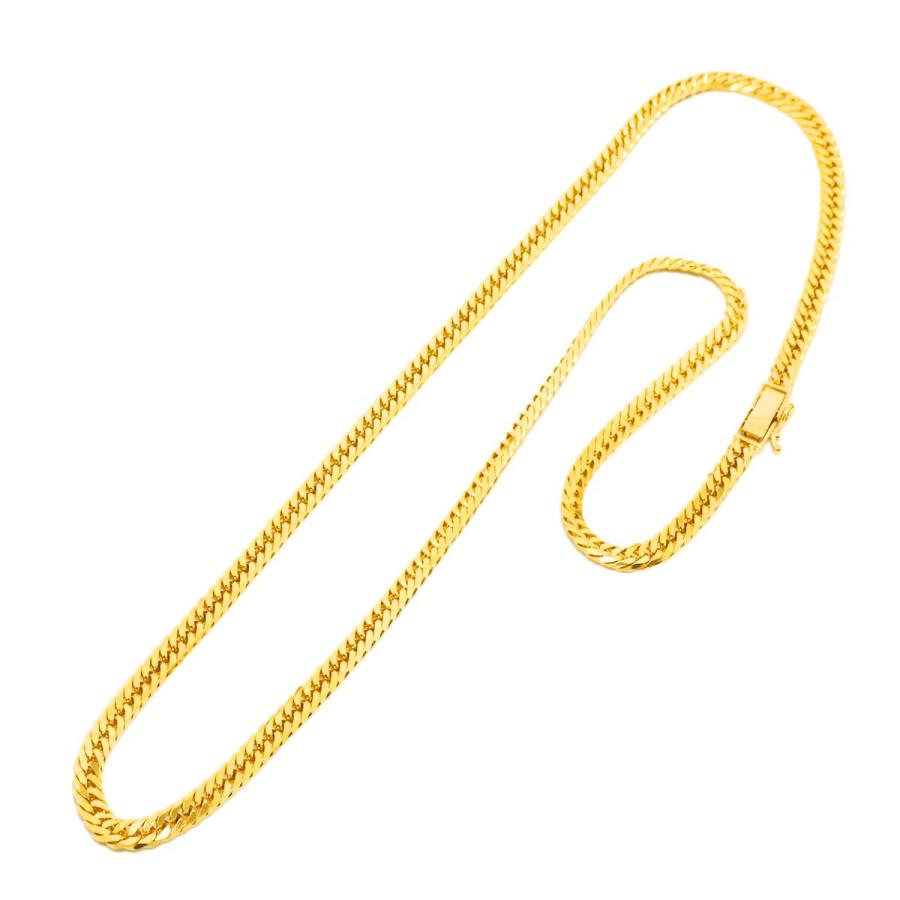 K18 喜平 ネックレス 50.5cm 6面ダブル 30.5g 幅4.3mm イエロー 