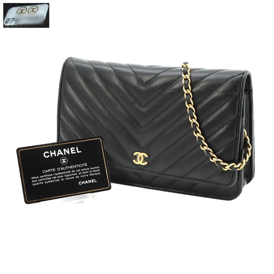 CHANEL（シャネル） 新品同様 シェブロン Vステッチ チェーン