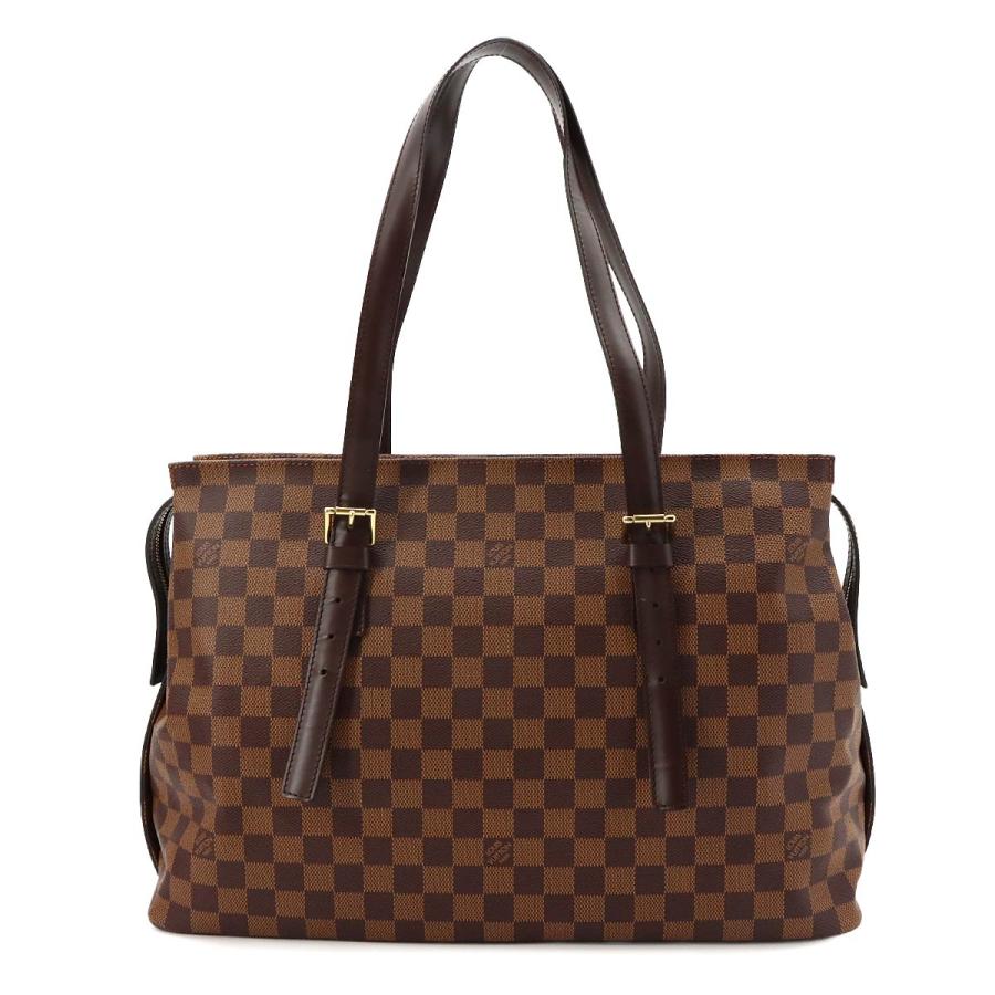 A4可 美品 ルイヴィトン PVC トートバッグ ダミエ チェルシー ブラウン LOUIS VUITTON（ルイ・ヴィトン） 新品同様 ルイ ヴィトン ダミエ
