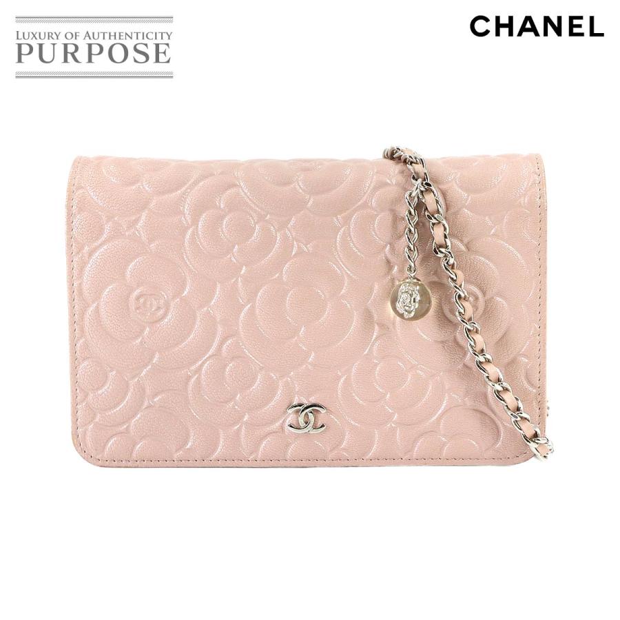 CHANEL（シャネル） 新品同様 カメリア チェーン ウォレット 二つ折り