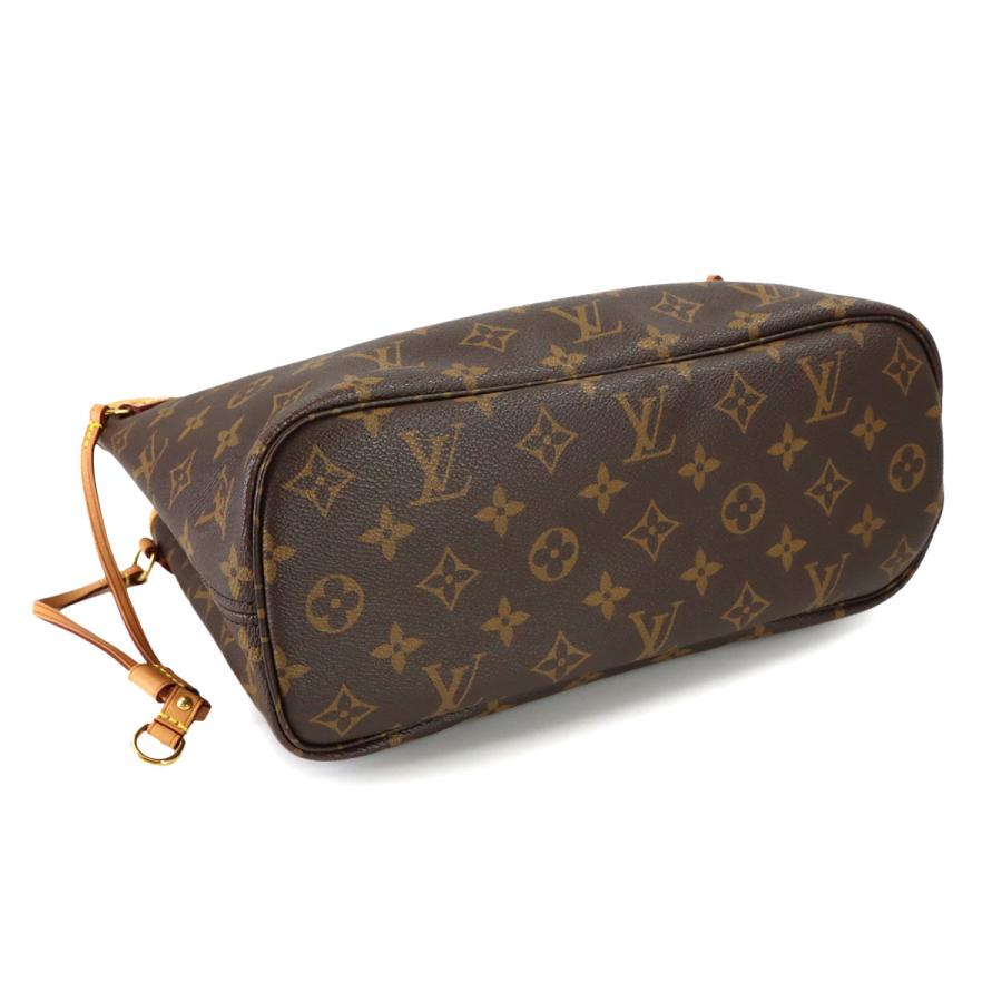 新品同様 ルイ ヴィトン LOUIS VUITTON モノグラム ネヴァーフル PM トート バッグ ブラウン フューシャ M41001 Neverfull PM 90322593