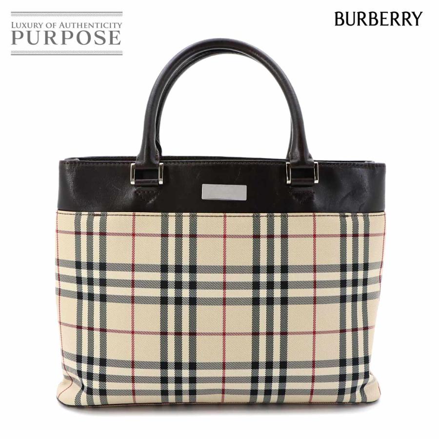 BURBERRY（バーバリー） ノバチェック ハンド バッグ キャンバス 