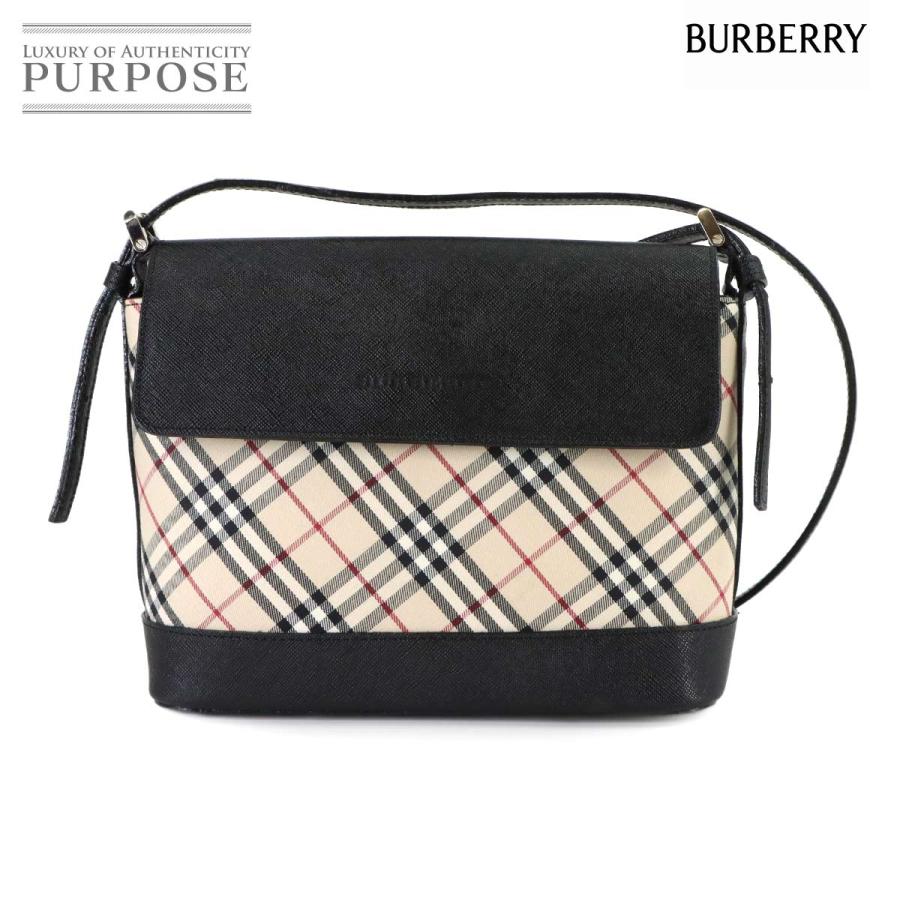 美品 バーバリー レザー ノバチェック ショルダーバッグ 肩掛け BURBERRY（バーバリー） 新品同様 ノバチェック ショルダー バッグ