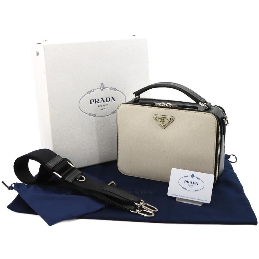 PRADA（プラダ） 新品同様 ブリック 2way ハンド ショルダー バッグ 