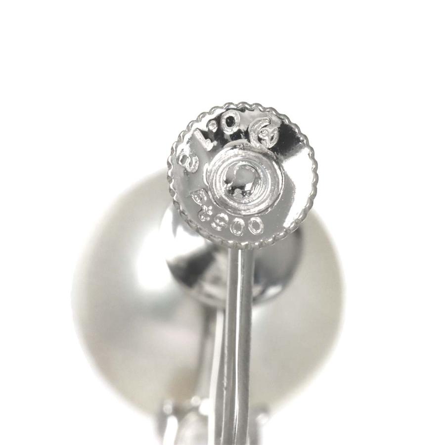 タサキ TASAKI アコヤ真珠 9.3mm ダイヤ 0.14/0.13ct イヤリング Pt