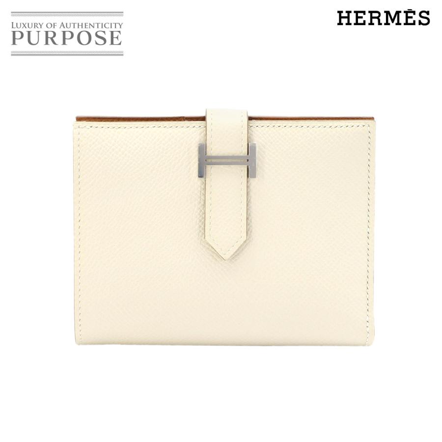 【超極美品】エルメス 二つ折り財布 ベアンコンパクト ヴェルソ ヴォーエプソン HERMES（エルメス） 未使用 展示品 ベアン コンパクト ヴェルソ 二