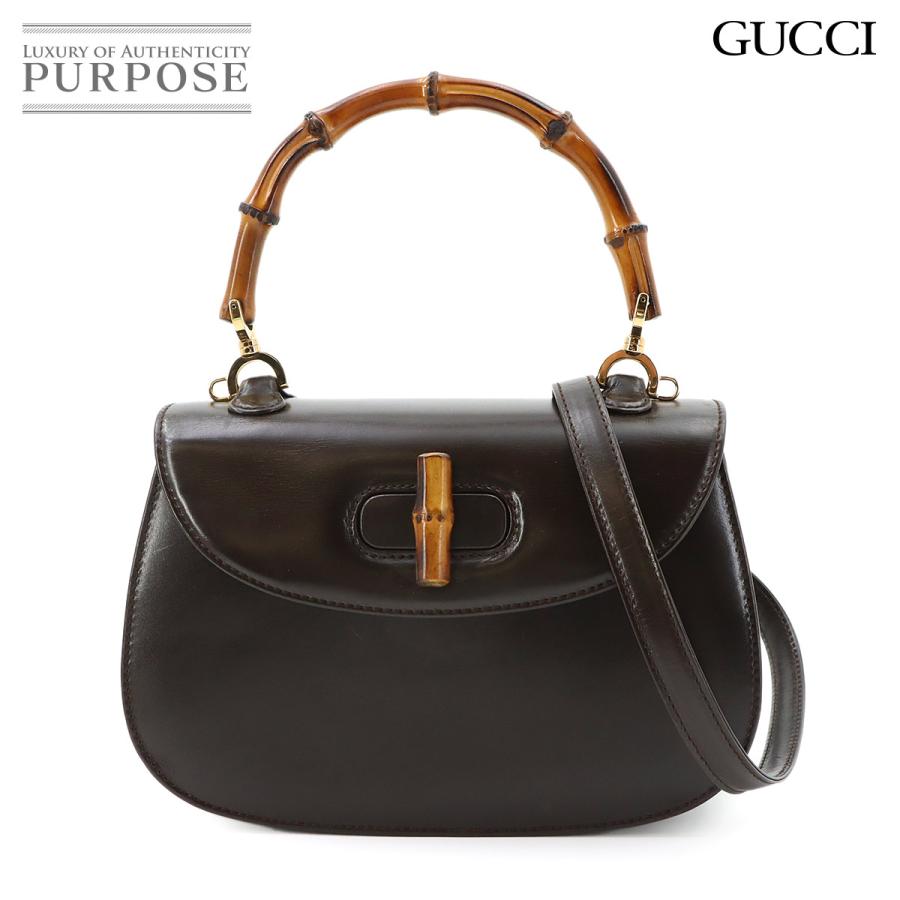 GUCCI（グッチ） 美品 バンブー 2way ハンド ショルダー バッグ レザー