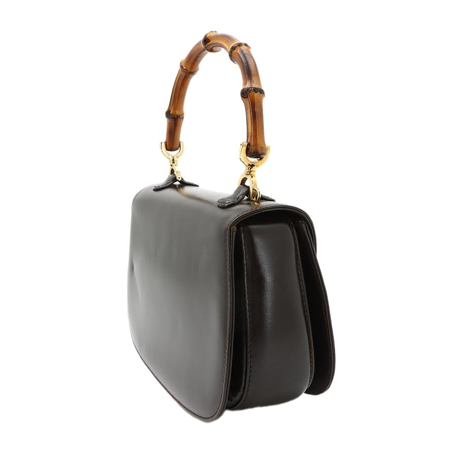 GUCCI（グッチ） 美品 バンブー 2way ハンド ショルダー バッグ レザー
