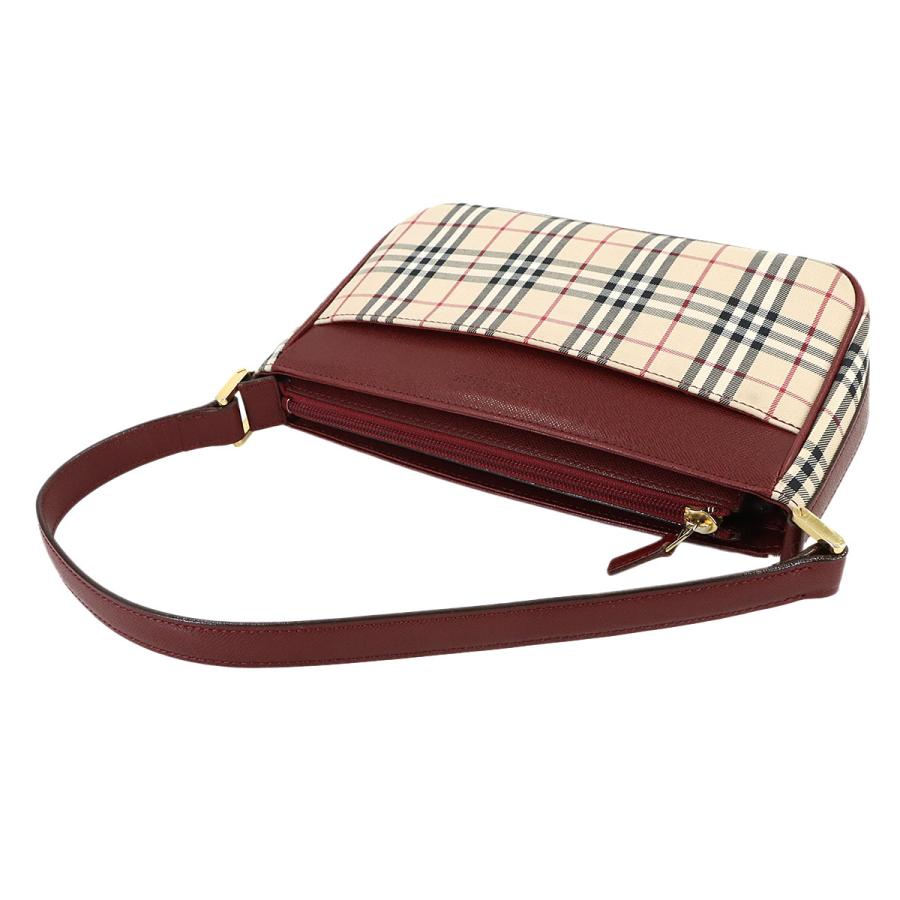 BURBERRY バーバリー ノバチェック ワンショルダーバック　ブラウン BURBERRY（バーバリー） 新品同様 ノバチェック ワンショルダー バッグ