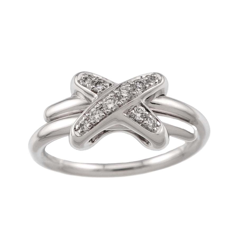 ショーメ CHAUMET リアンリング　希少ヴィンテージ750YG 総量9.4g CHAUMET（ショーメ） ジュ ドゥ リアン #49 リング ダイヤ K18 WG