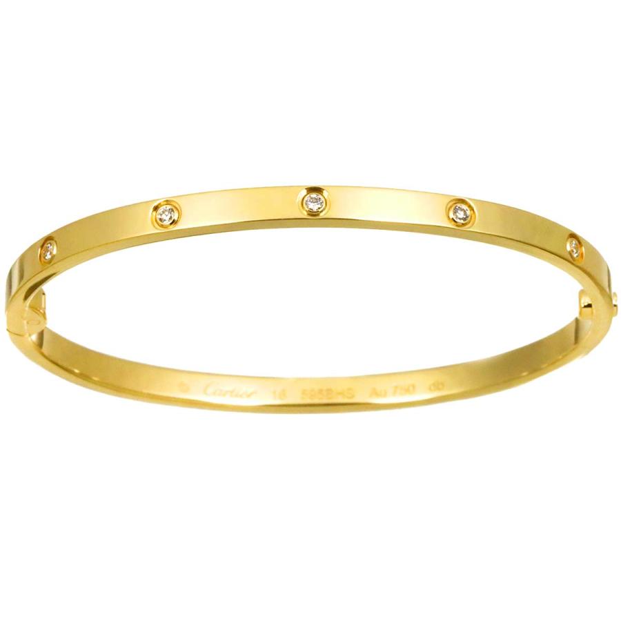 Cartier（カルティエ） ラブ ブレス スモール SM フル ダイヤ #16 K18