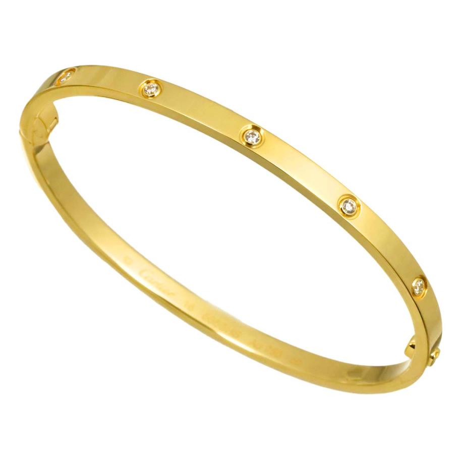 Cartier（カルティエ） ラブ ブレス スモール SM フル ダイヤ #16 K18