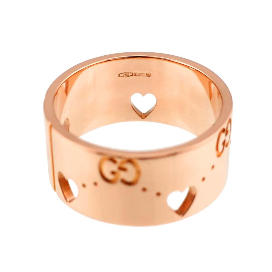 GUCCI（グッチ） アイコン アモール ハート ワイド #14 リング K18 PG