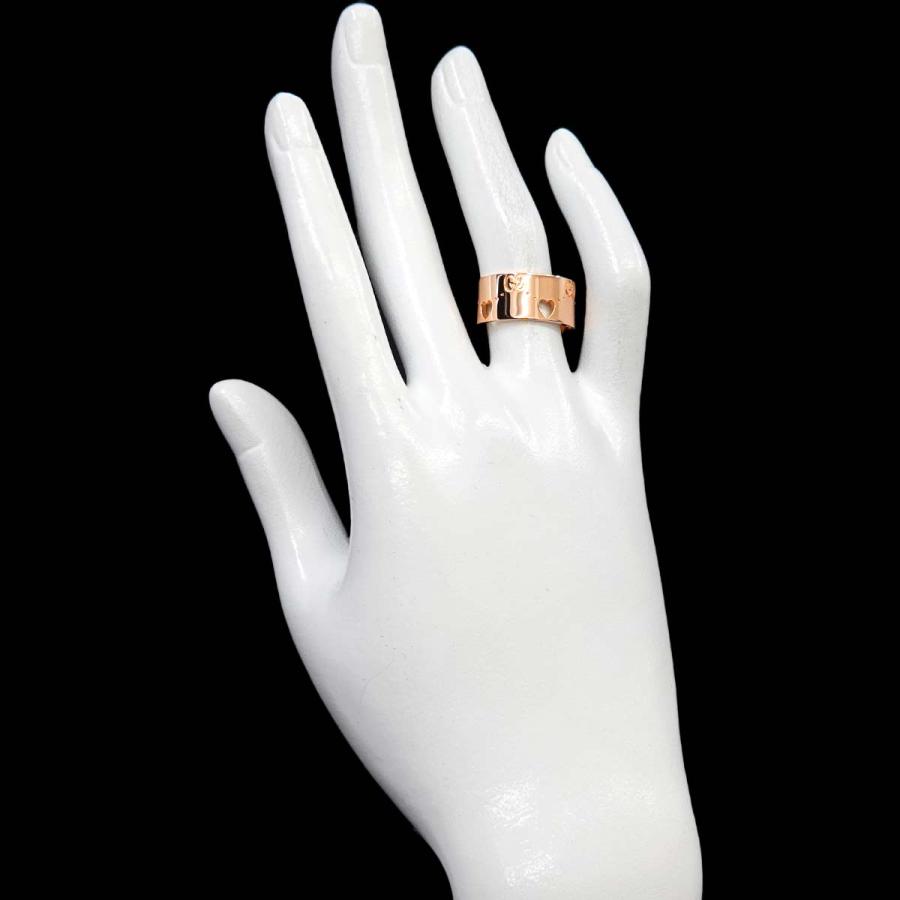 GUCCI（グッチ） アイコン アモール ハート ワイド #14 リング K18 PG