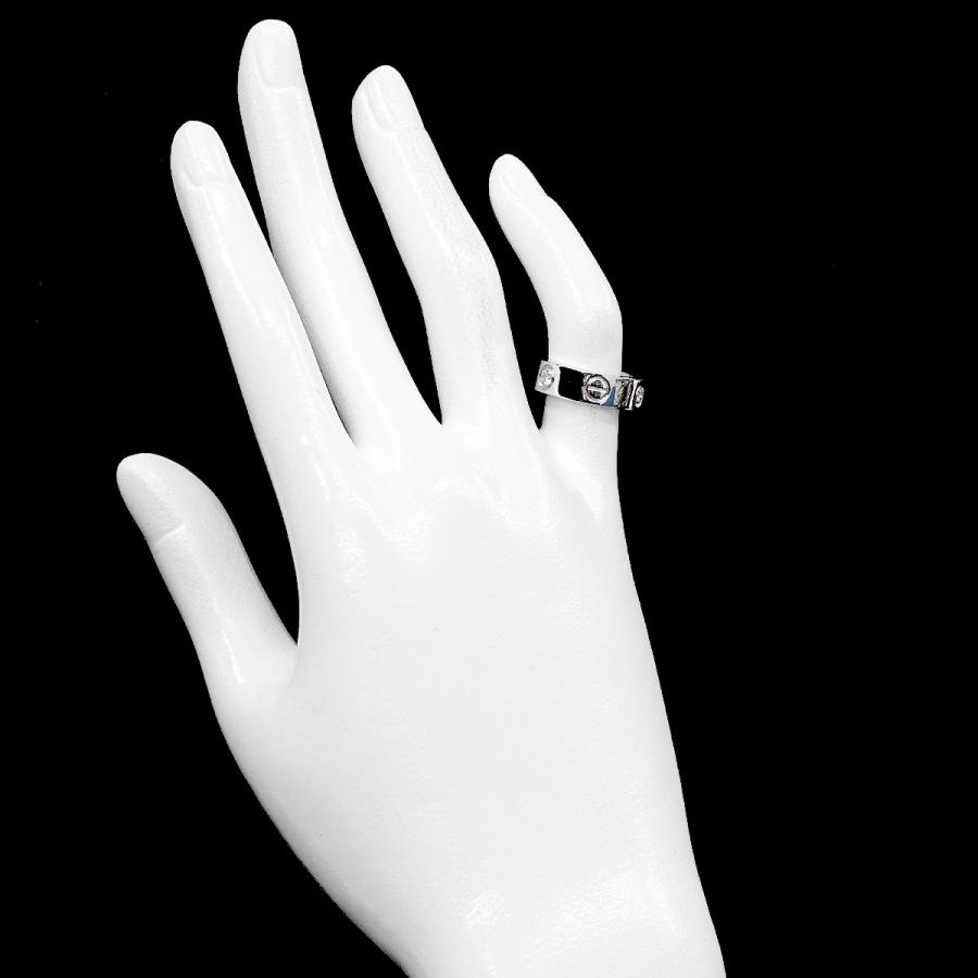 Cartier（カルティエ） ラブ #47 リング ハーフ ダイヤ 3P K18 WG