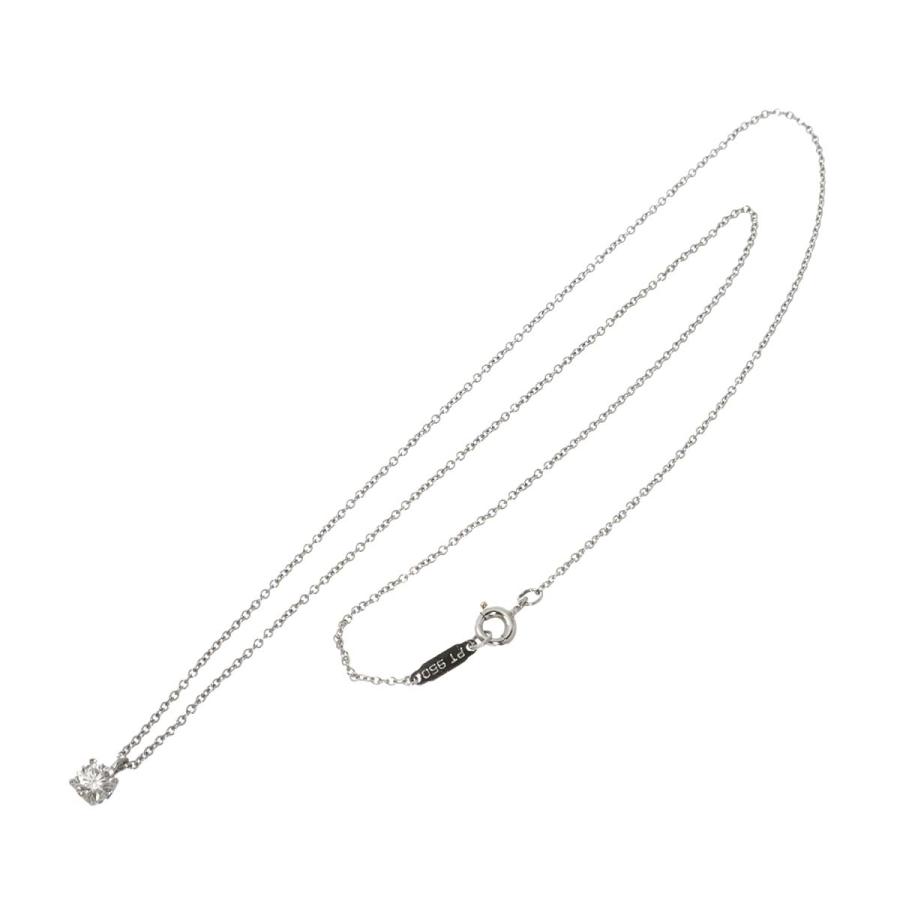 TIFFANY&Co.（ティファニー） ソリティア ダイヤ ネックレス 41cm Pt