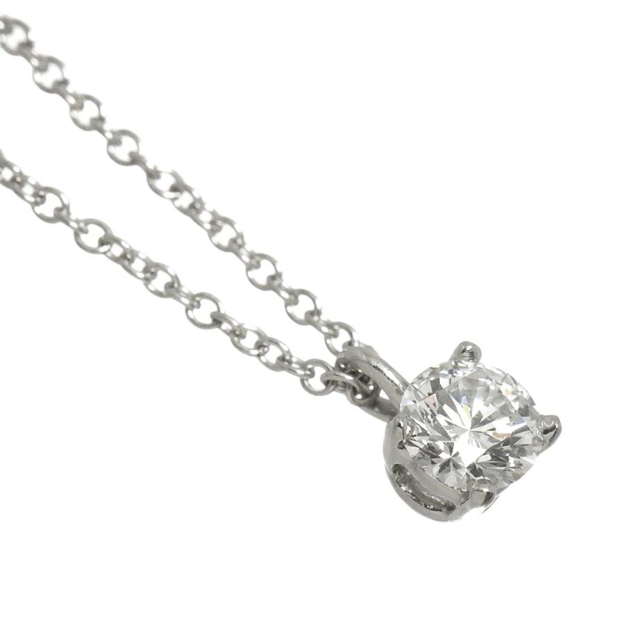TIFFANY&Co.（ティファニー） ソリティア ダイヤ ネックレス 41cm Pt