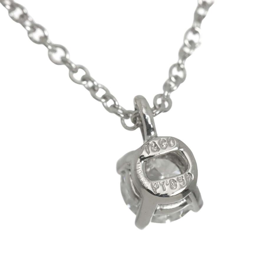TIFFANY&Co.（ティファニー） ソリティア ダイヤ ネックレス 41cm Pt