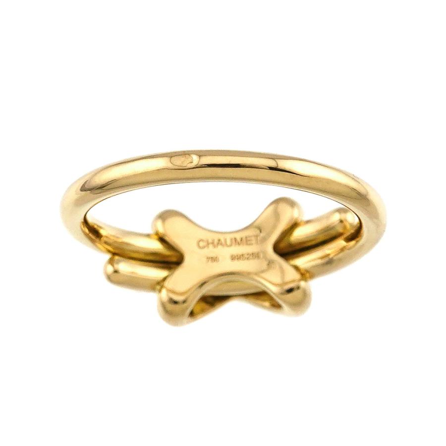 【仕上げ済み】ショーメ　リアン　ダイヤ　ジュドゥ　リング　750 CHAUMET（ショーメ） ジュ ドゥ リアン #50 リング ダイヤ K18 YG