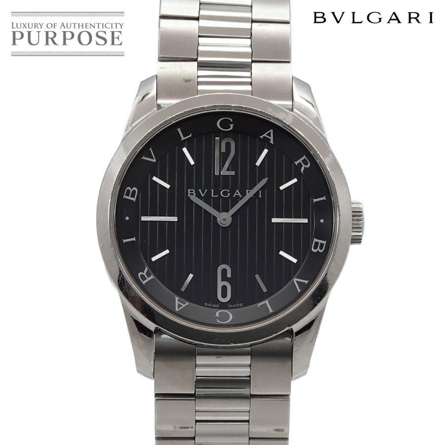 BVLGARI（ブルガリ） ソロテンポ ST37S メンズ 腕時計 ブラック