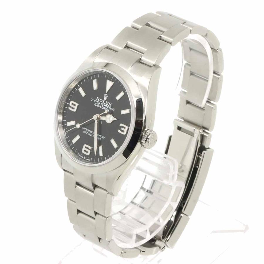 ロレックス ROLEX エクスプローラー1 124270 ランダム番 ルーレット メンズ 腕時計 ブラック オートマ 自動巻き Explorer 1 90321363 ROLEX（ロレックス） エクスプローラー1 124270 ランダム番 ルーレット