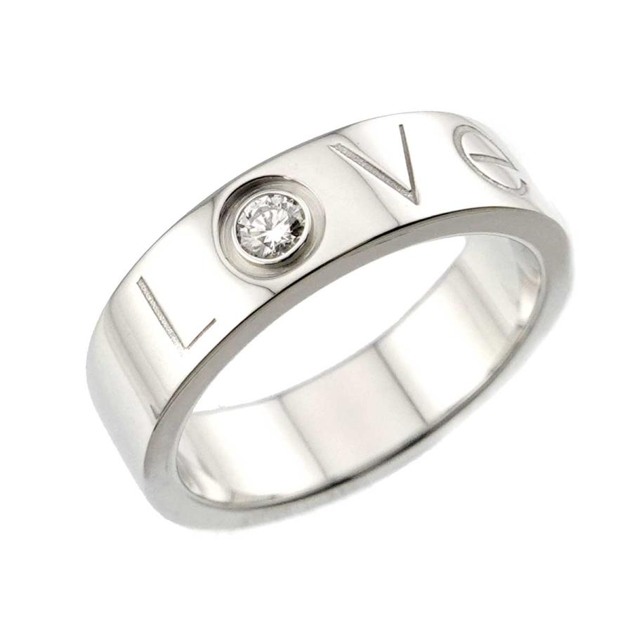 Cartier（カルティエ） ラブ #53 リング ダイヤ 1P K18 WG 750 2006年