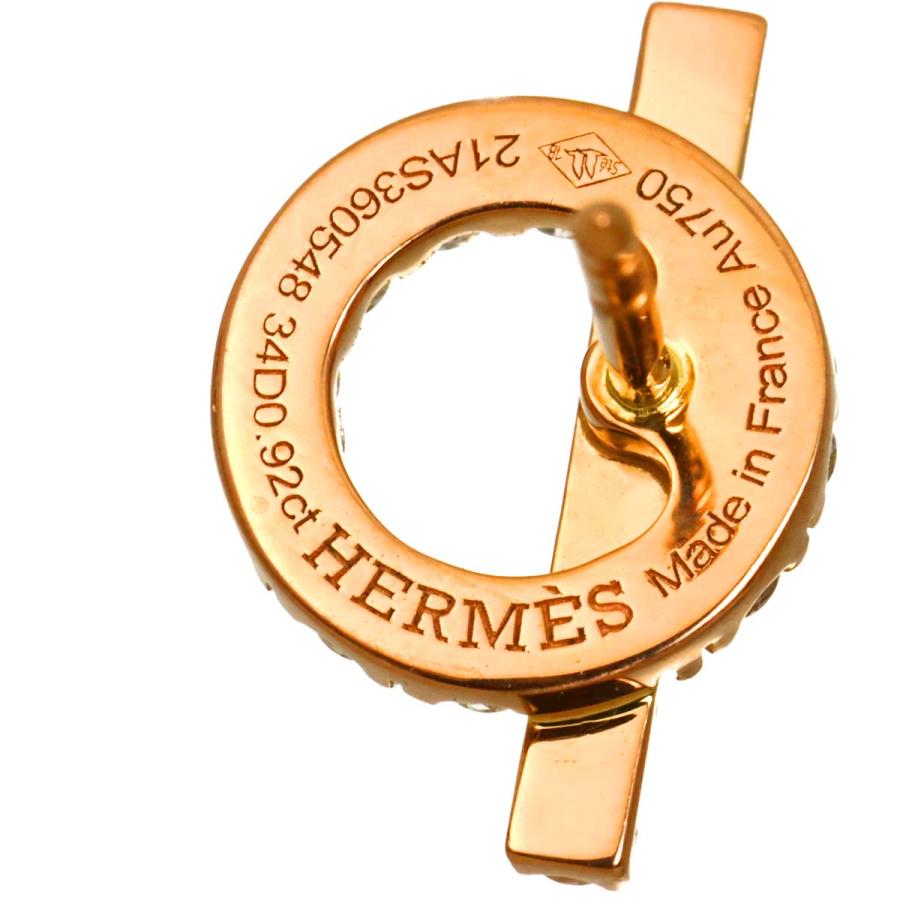 HERMES（エルメス） フィネス ダイヤ 0.92/0.92ct ピアス K18 PG