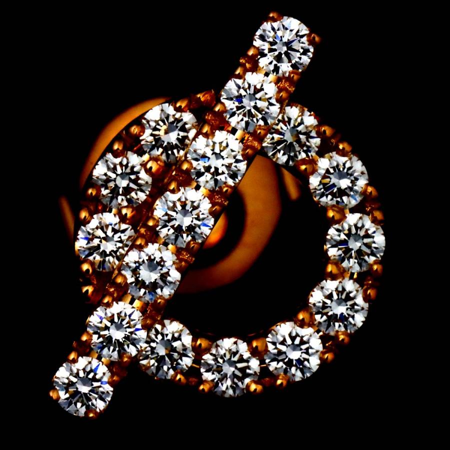 HERMES（エルメス） フィネス ダイヤ 0.92/0.92ct ピアス K18 PG