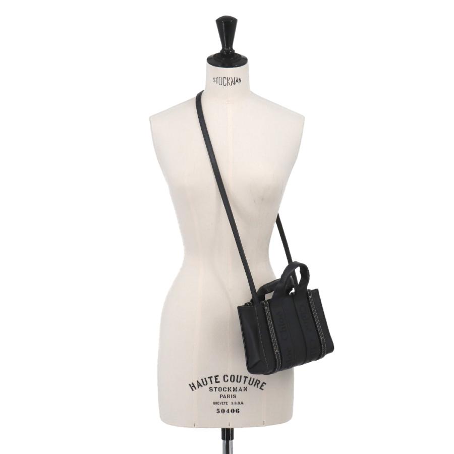 クロエ Chloe ミニバッグキーホルダー チャーム ブラック 未使用 Chloe（クロエ） 未使用 展示品 ウッディ ミニ 2way トート ショルダー