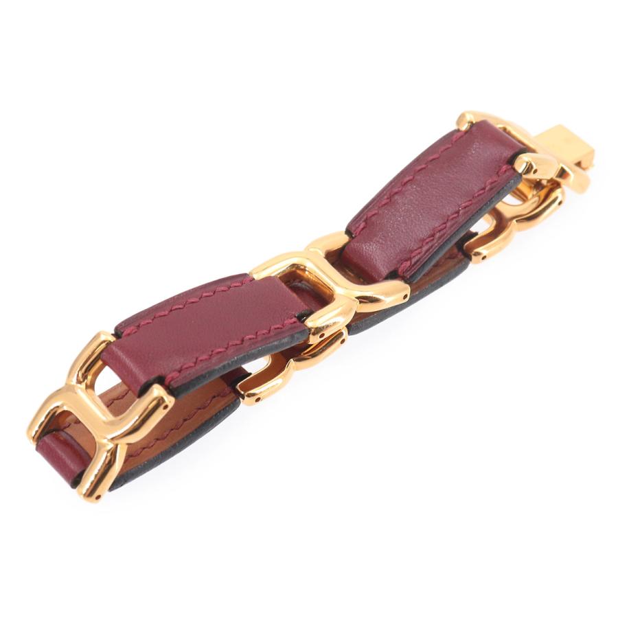 HERMES エルメス プスプス バングル ブレスレット ルージュアッシュ HERMES（エルメス） 新品同様 HERMES Hモチーフ ブレスレット バングル
