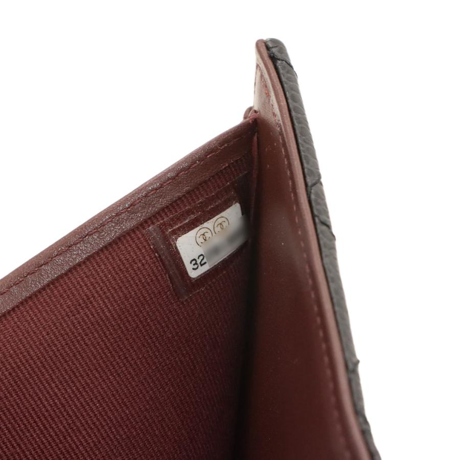 CHANEL（シャネル） 新品同様 マトラッセ 三つ折り 財布 キャビア