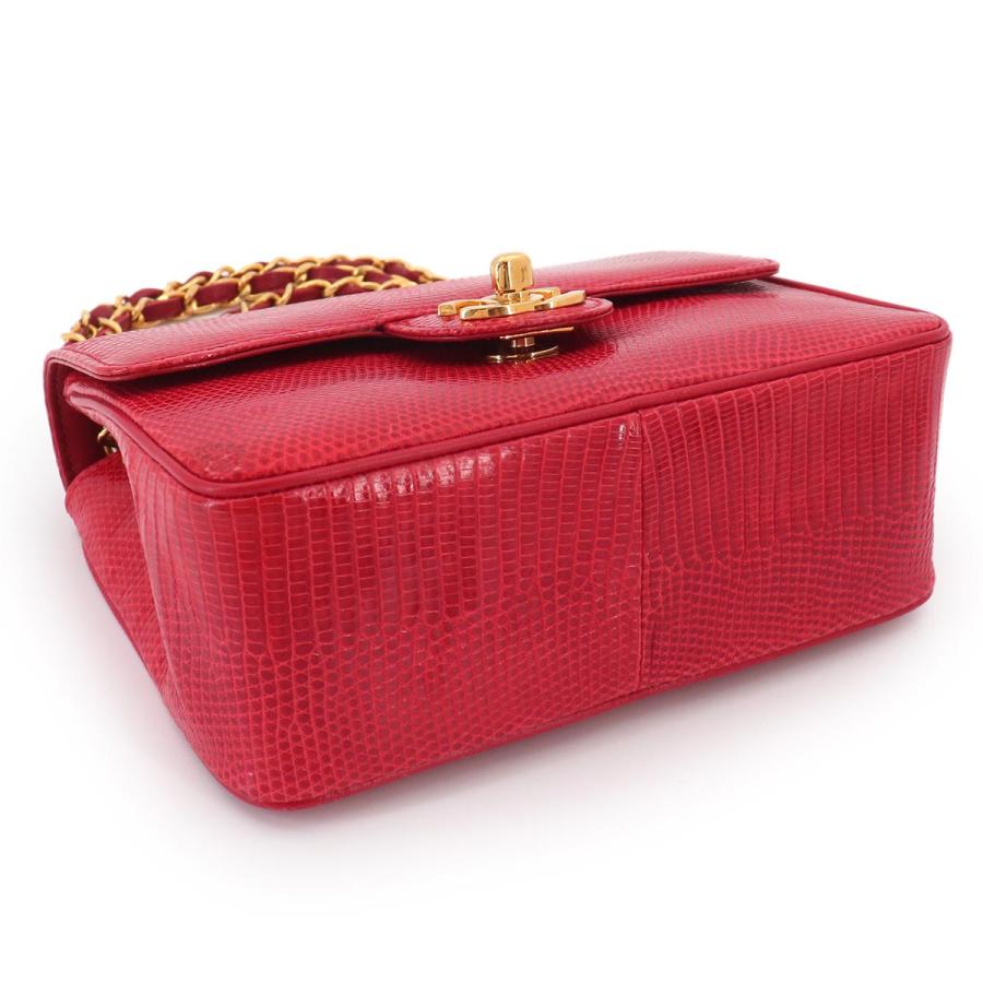 CHANEL（シャネル） 新品同様 リザード チェーン ショルダー バッグ