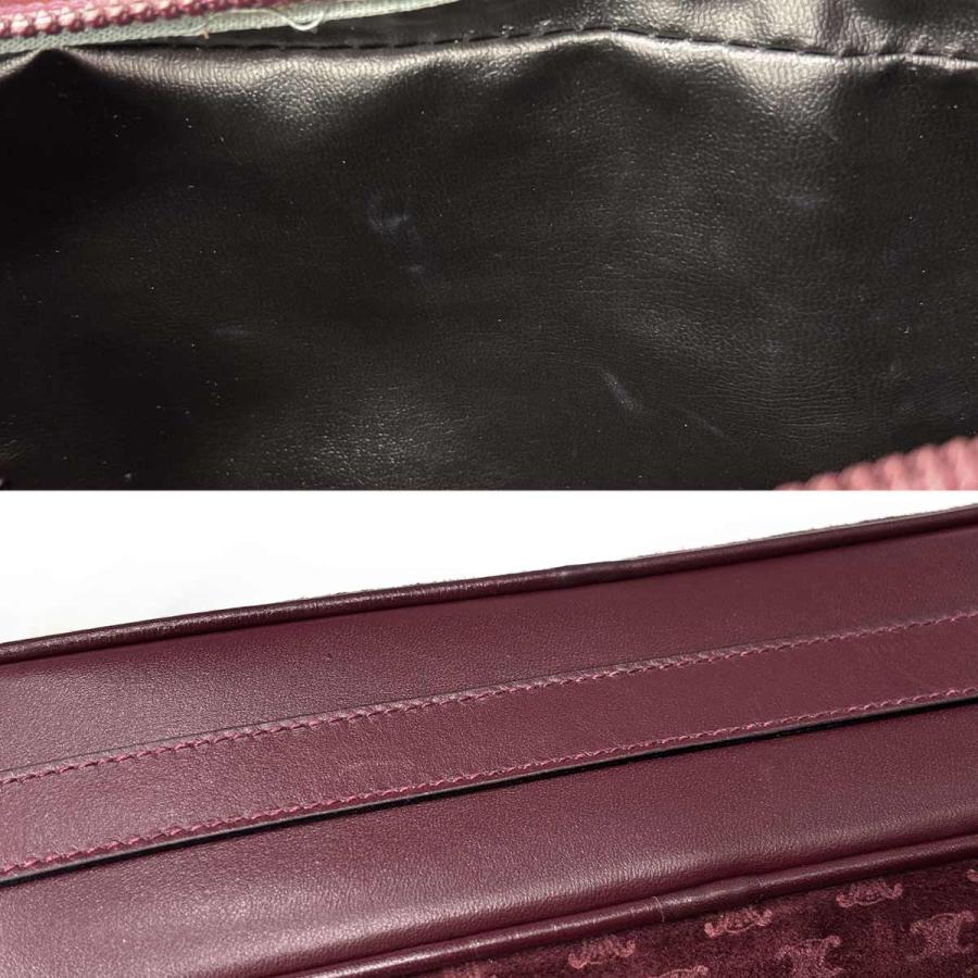 CELINE（セリーヌ） 新品同様 マカダム ショルダー バッグ スエード