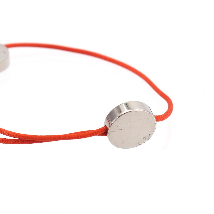 HERMES（エルメス） セリエ コード ブレスレット オレンジ シルバー