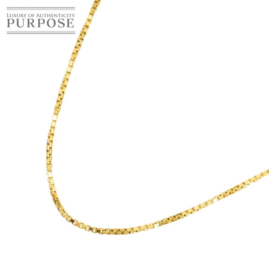 【美品】K18YG 750 ゴールド ネックレス イエローゴールド K18 YG ベネチアン ネックレス 40cm イエローゴールド 750 Necklace