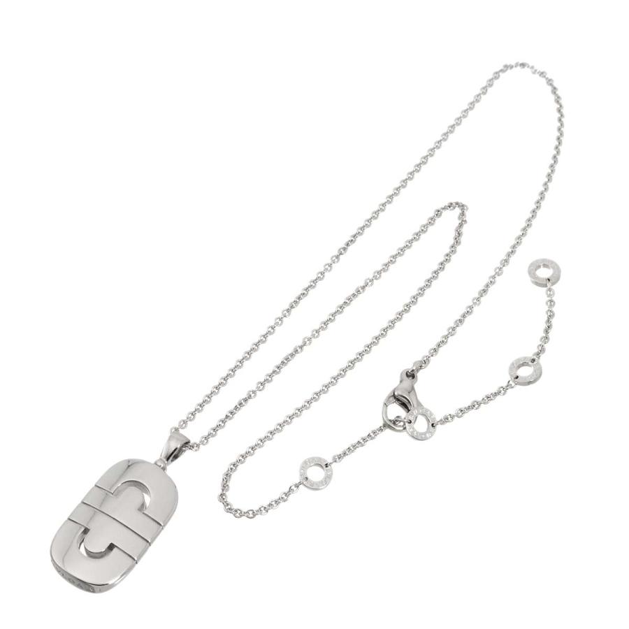 BVLGARI（ブルガリ） パレンテシ ネックレス 45cm K18 WG ホワイト