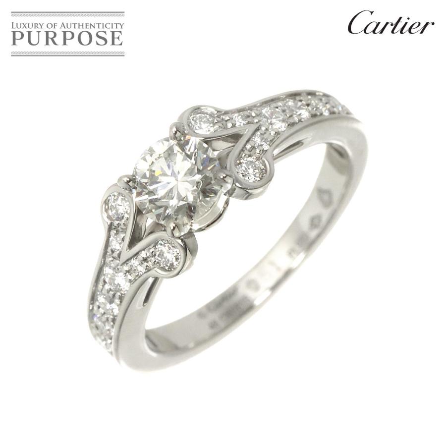 Cartier バレリーナ　3Pダイヤ　リング 8号(48号) Cartier（カルティエ） バレリーナ ダイヤ 0.51ct H/VS1/3EX #48
