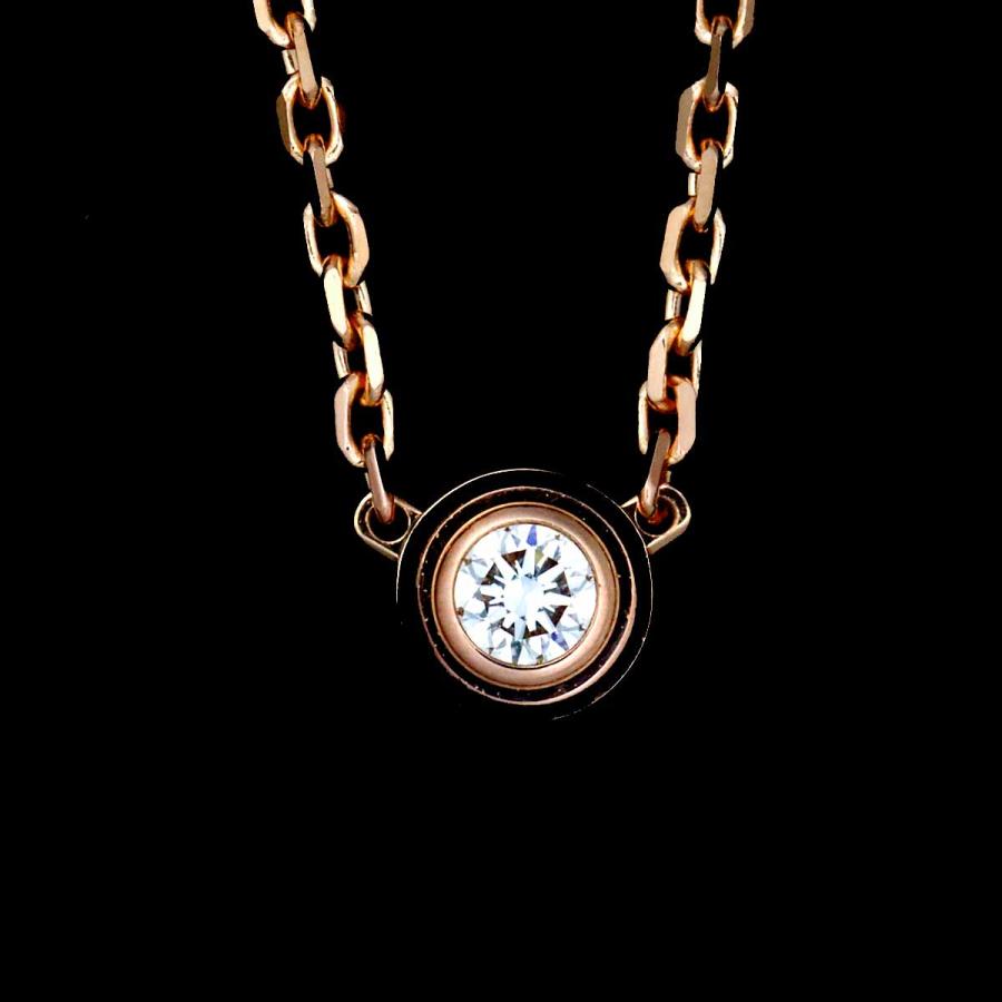Cartier（カルティエ） ダムール ダイヤ ネックレス XS 41cm K18 PG