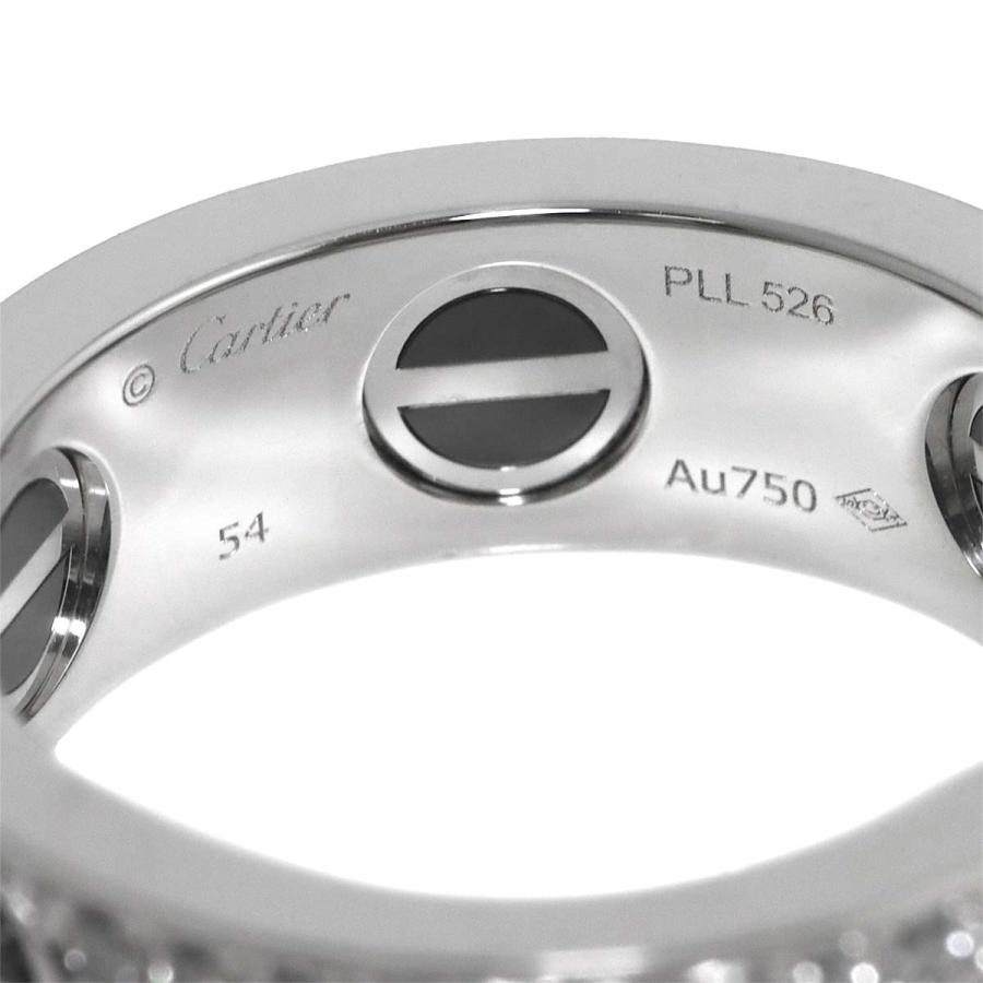 Cartier（カルティエ） ラブ #54 リング パヴェダイヤ セラミック K18
