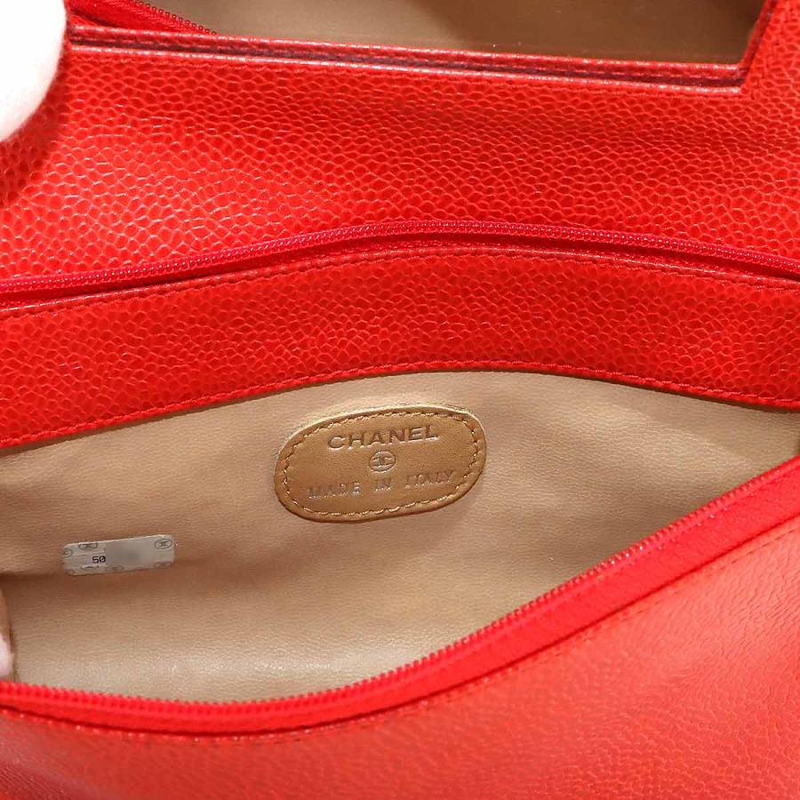 CHANEL（シャネル） 新品同様 ココマーク ポーチ キャビアスキン