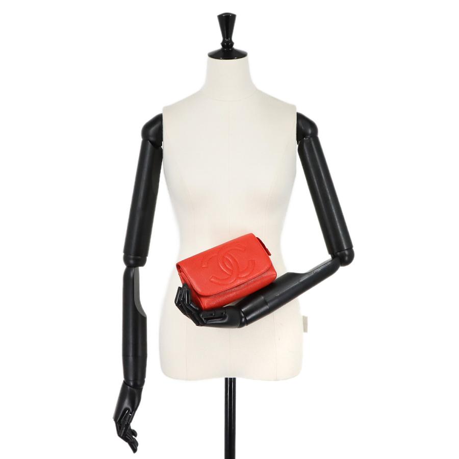 CHANEL（シャネル） 新品同様 ココマーク ポーチ キャビアスキン