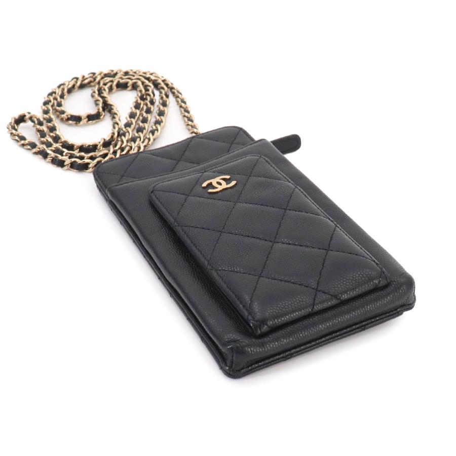 CHANEL（シャネル） 美品 マトラッセ クラシック フォン ホルダー