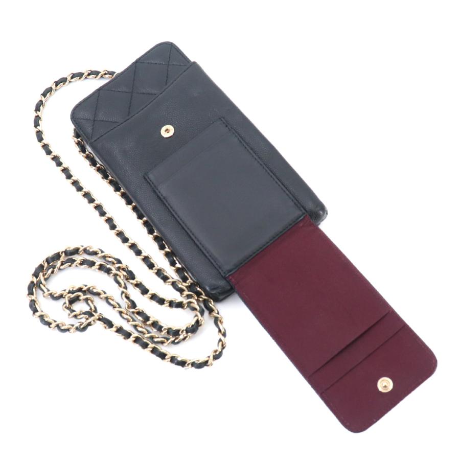 シャネル　美品 CHANEL（シャネル） 美品 マトラッセ クラシック フォン ホルダー