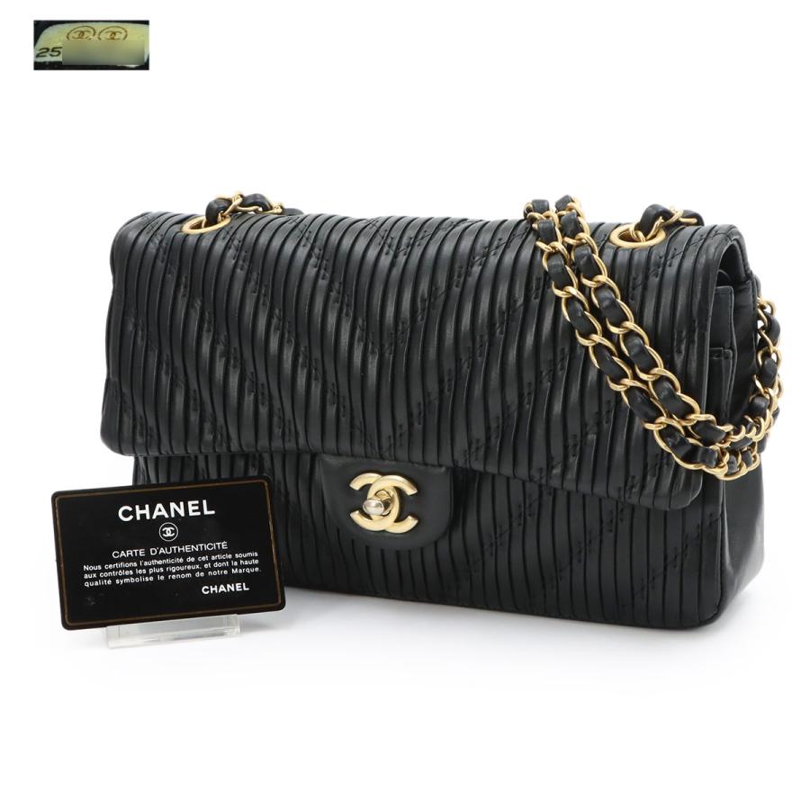 CHANEL（シャネル） 美品 シェブロン Vステッチ チェーン ショルダー 