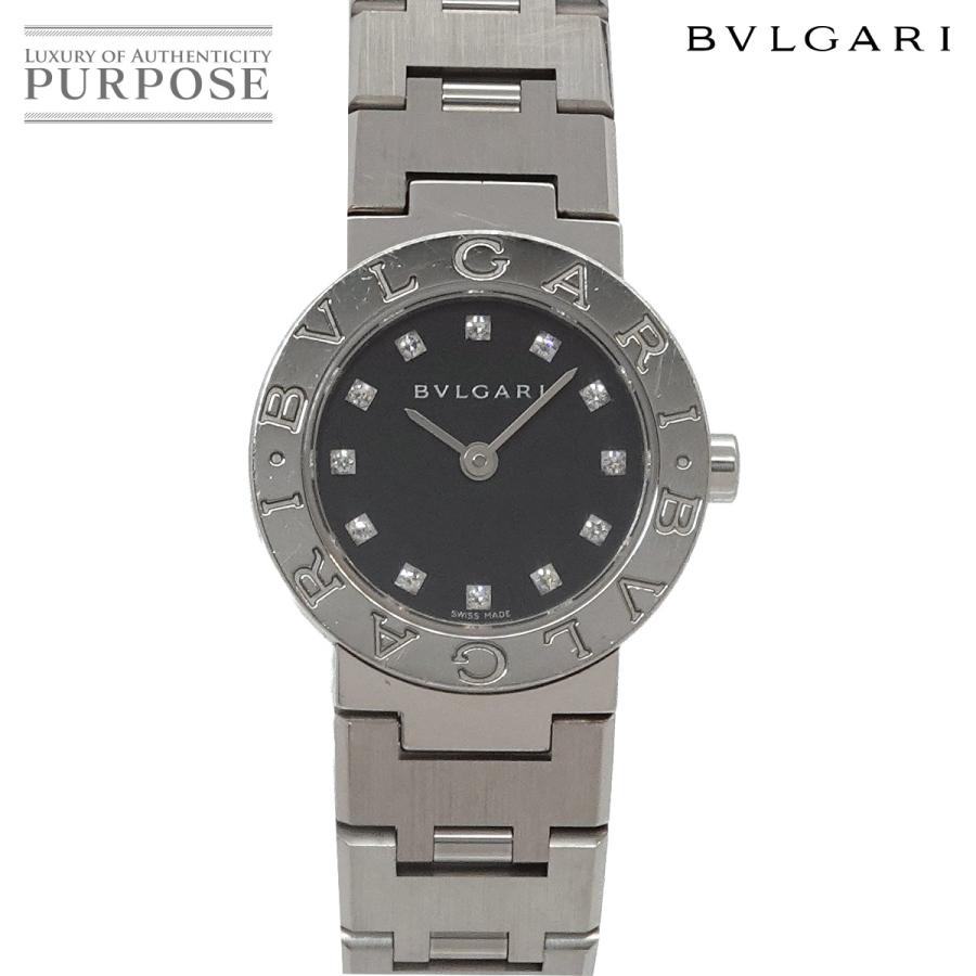 ブルガリ BB23SS 12P ダイヤ ブラック レディース 腕時計 ブランド BVLGARI（ブルガリ） ブルガリブルガリ BB23SS レディース 腕時計 12P