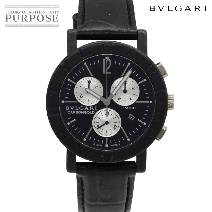 ブルガリ BVLGARI ブルガリブルガリ クロノグラフ BB38CLCH メンズ 腕時計 デイト ブラック カーボン クォーツ BVLGARIBVLGARI 90324728 BVLGARI（ブルガリ） ブルガリブルガリ クロノグラフ BB38CLCH メンズ